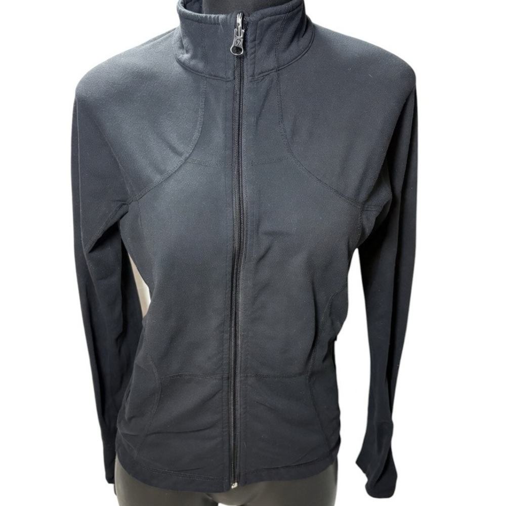 lululemon athletica Black Full-Zip Jacket- no hood